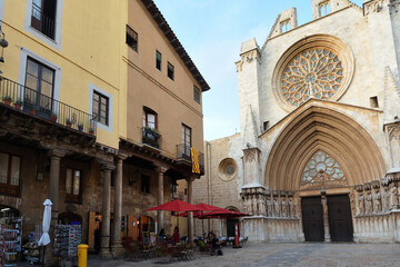 square and cathedral of Tarragona, Catalonia, Spain