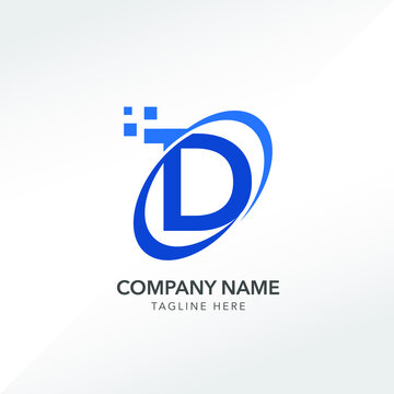 initial letter logo dt or td