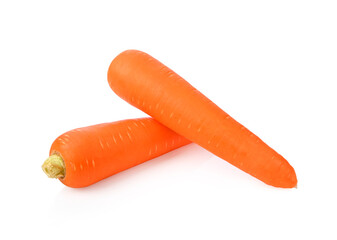 Carrots on white background.
