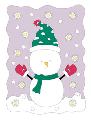 Merry Christmas with cute characters (clip art) designed in doodle style that can be applied in Christmas themes such as invitation cards, book covers, Christmas activities for kids, t shirts, pillow