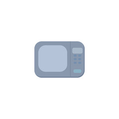 simple microwave flat icon. microwave clipart on white background.