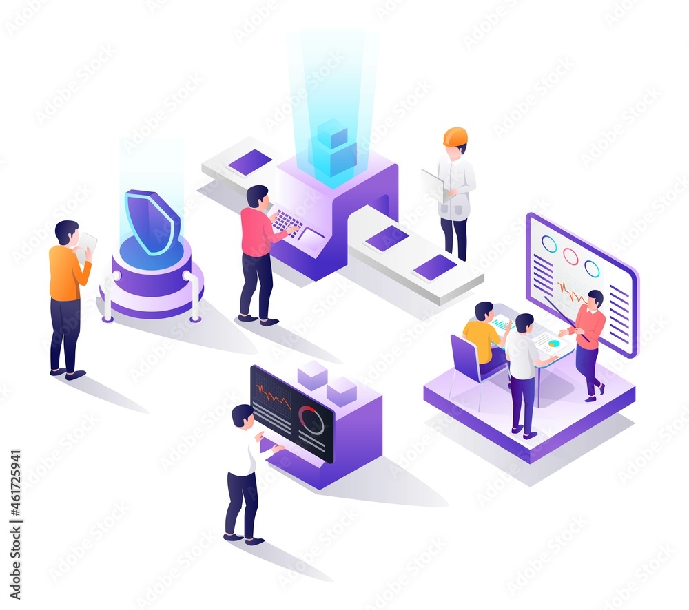 Poster security center and machine server
