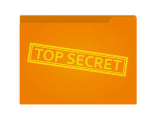 Top secret folder. vector illustration