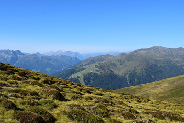 Ausblick in Österreich in den Bergen