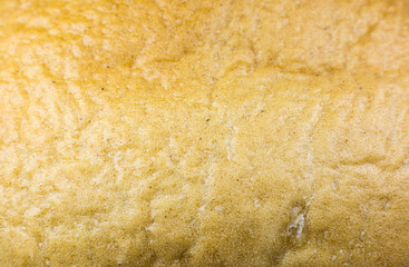 Roasted Bread texture background. Loaf Bakery concept. Close up, macro photo. Beautiful natural wallpaper.