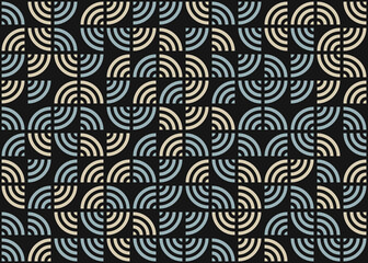 Fototapeta premium Abstract Geometric Pattern generative computational art illustration