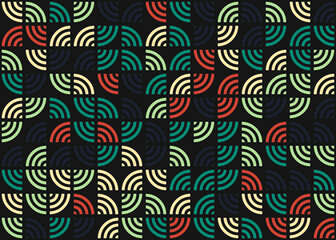 Abstract Geometric Pattern generative computational art illustration