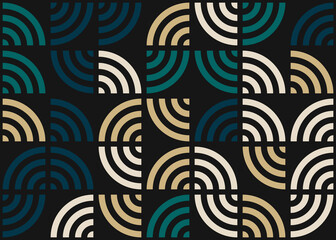 Abstract Geometric Pattern generative computational art illustration