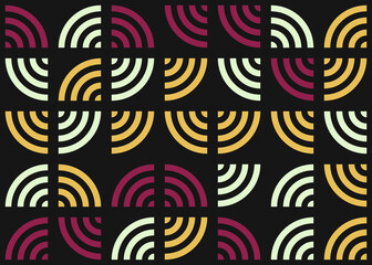 Abstract Geometric Pattern generative computational art illustration