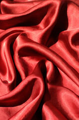 red satin background