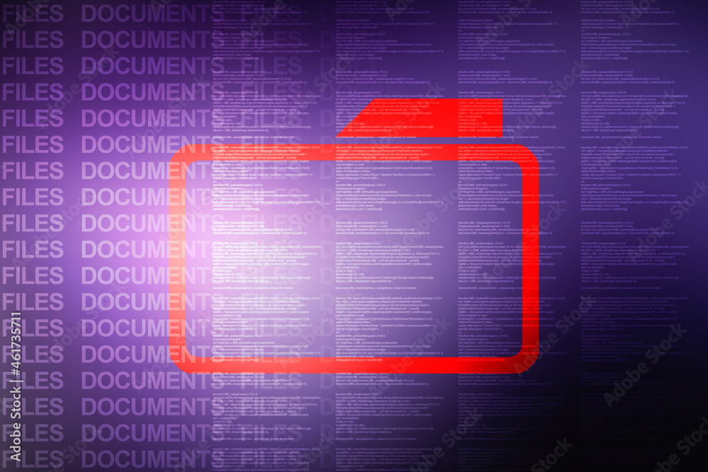 Poster 2d rendering folder with documents