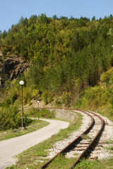 railway in the Serbian countryside