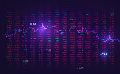 economy background with stock market data. finance concept.  
