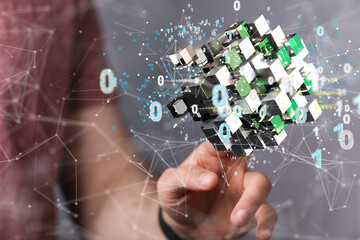 Ui of Cloud Computing Technology Internet Storage Network Concept