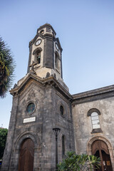 Fototapeta na wymiar Church of Nuestra Senora de la Pena de Francia (erected in 1697). Puerto de la Cruz, Tenerife, Canary Islands, Spain.