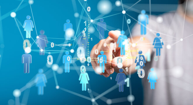 sphere network structure - abstract design connection design