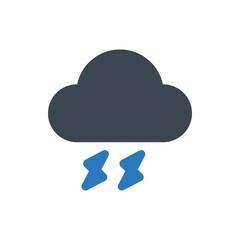 Cloud storm icon