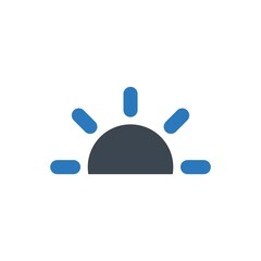 Sun warm icon