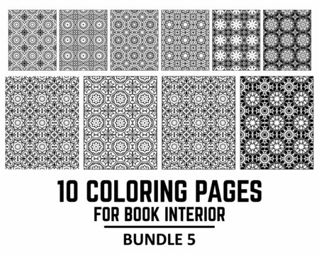 10 Coloring Pages for Book Interior Bundle 5