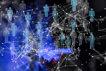 conference team work connection digital concept