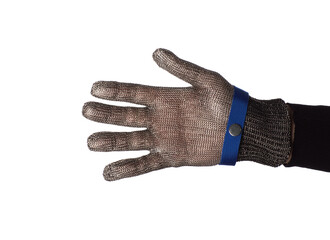 butcher metal glove isolated on white background