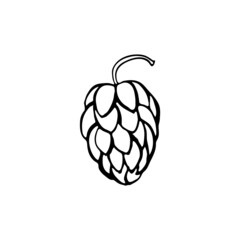 Doodle hops. Hand drawn element for web design, stationery, poster, flyer, logo