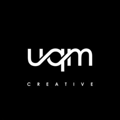 UQM Letter Initial Logo Design Template Vector Illustratio