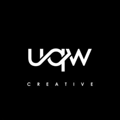 UQW Letter Initial Logo Design Template Vector Illustratio