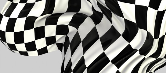 Obraz premium motor sport finish flag concept