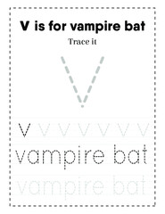 BIG Alphabet Letter Tracing Worksheet For Preschoolers and Toddlers