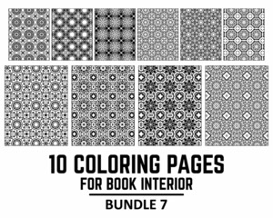 10 Coloring Pages for Book Interior Bundle 7