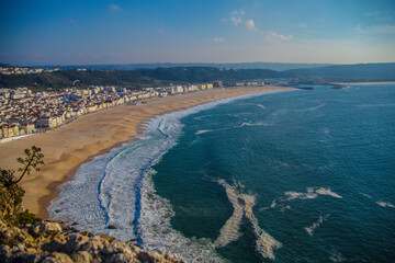 Obraz na płótnie Canvas Playa Nazaré Portugal