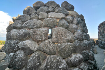 Su Nuraxi  - a nuragic archaeological site in Barumini, Sardinia, Italy.