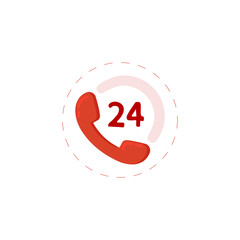 call center clipart on white background. call center flat icon.
