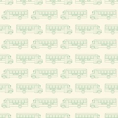 Seamless pattern with school busses, back to school pattern