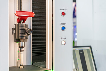 Cylindrical metal workpiece during setup on high technology and precision optical measuring machine for multi external inspection dimension appearance shape  profile etc.