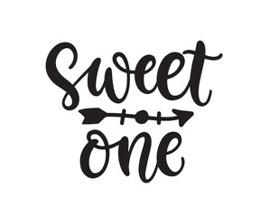 Sweet one baby cute quote print