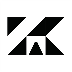 creative modern letter K logo design vector template