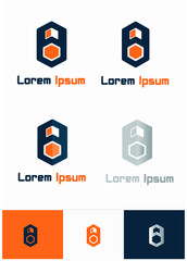 Set of  design template vector modern logo and suitable for symbol, icon website or business.