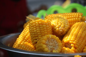 Indian Sweet Corn. Food Photography.