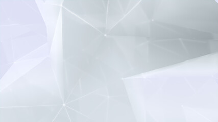 Quantum Computer Architecture. Futuristic Smart Grid and Global Connectivity Concept. Blue Tech Background. 3D Render.