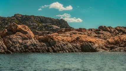 island of archipelago Maddalena Sardinia