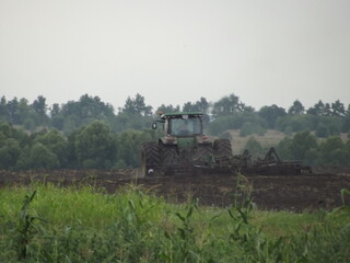 tractor in feild