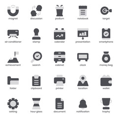 Business icon pack for your website design, logo, app, UI. Business icon duo tone design. Vector graphics illustration and editable stroke.