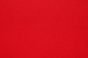 Foto auf Acrylglas Red fabric texture background close up © Piman Khrutmuang
