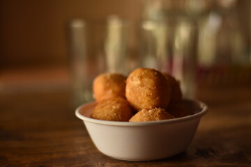 My Favourite Bowl With Cheese Balls. Food Photography