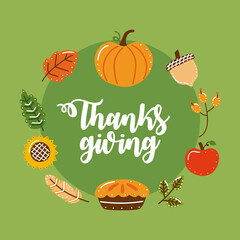 happy thanksgiving frame