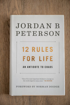 Calgary, Alberta - October 8, 2021: 12 Rules For Life   By Jordan Peterson.