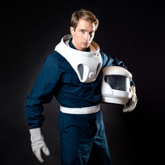 The hero of a science fiction story is preparing to conquer space. © Ulia Koltyrina