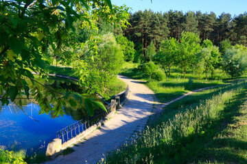 river in the park